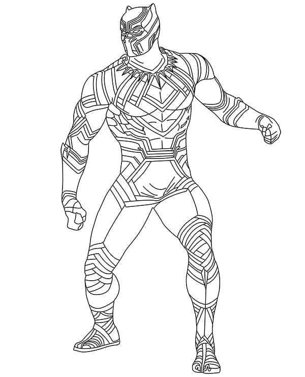 Dibujos de Dibujar Pantera Negra chulo para colorear