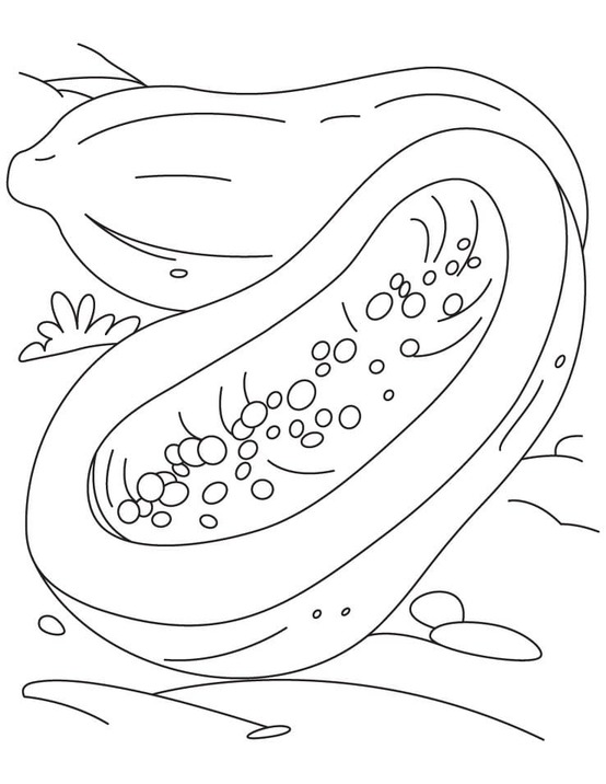 Dibujos de Dibujar Papaya 1 para colorear