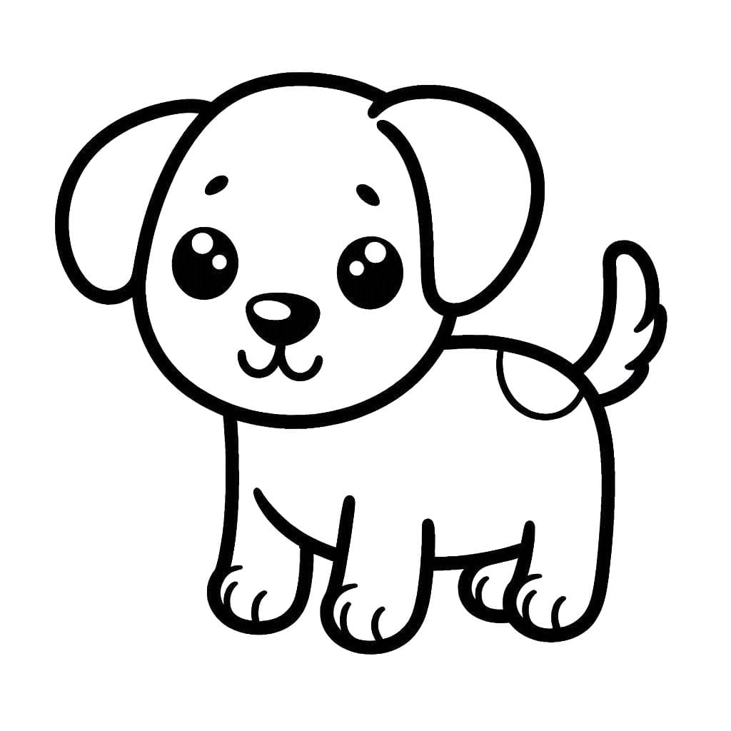 Dibujos de Dibujar Perro 2 para colorear