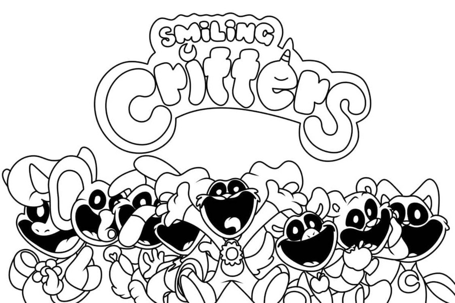 Dibujos de Dibujar personajes en Smiling Critters para colorear