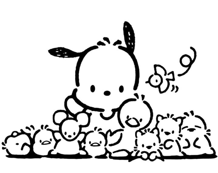 Dibujos de Dibujar Pochacco 1 para colorear