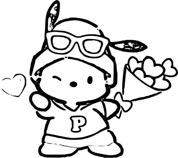 Dibujos de Dibujar Pochacco 6 para colorear