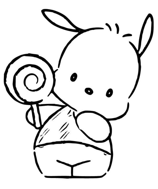 Dibujos de Dibujar Pochacco gratis para niños para colorear