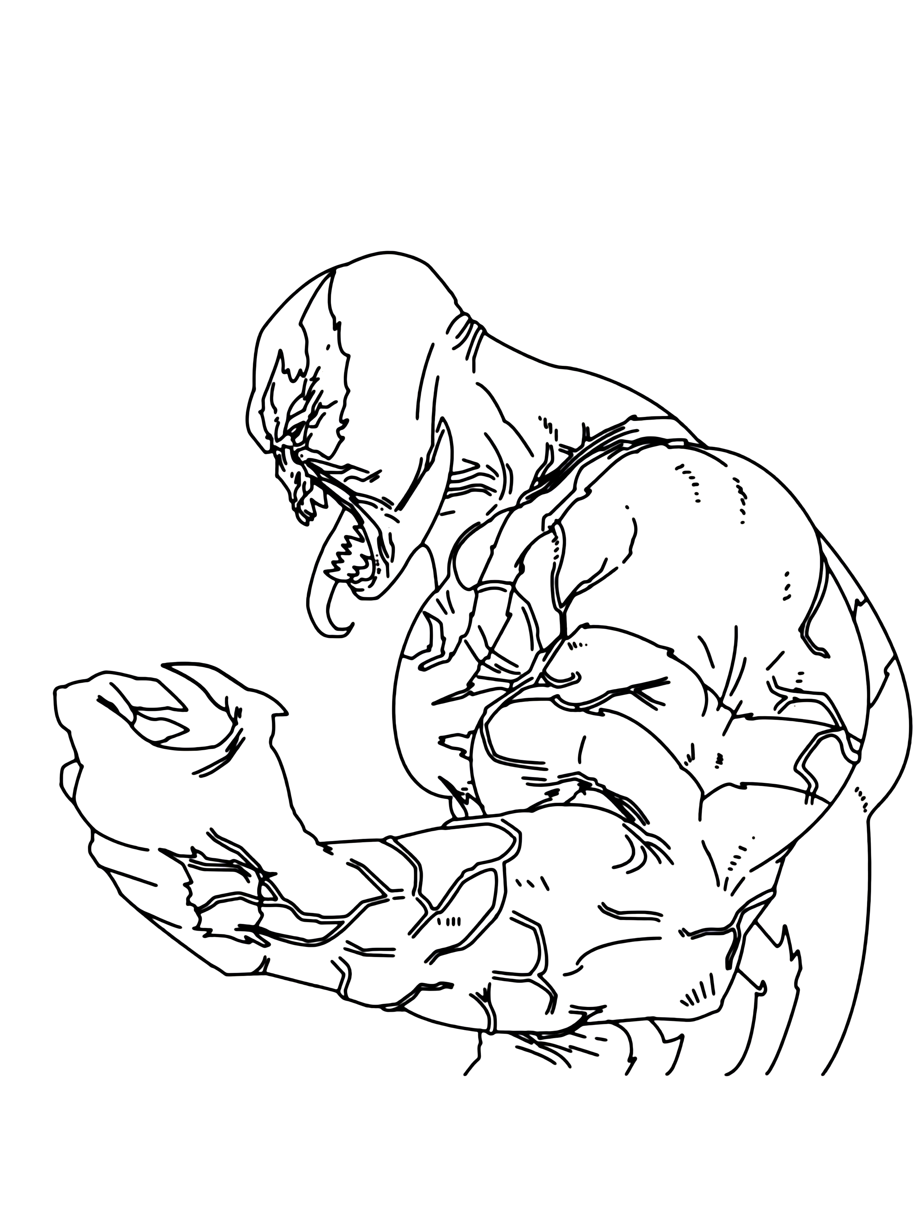 Dibujos de Dibujar poderoso Venom para colorear