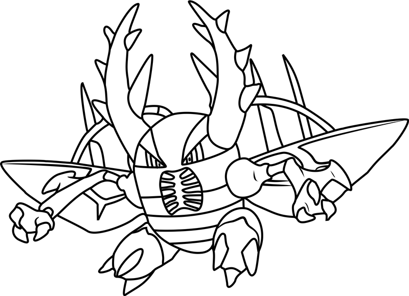 Dibujar Pokémon Mega Pinsir para colorir