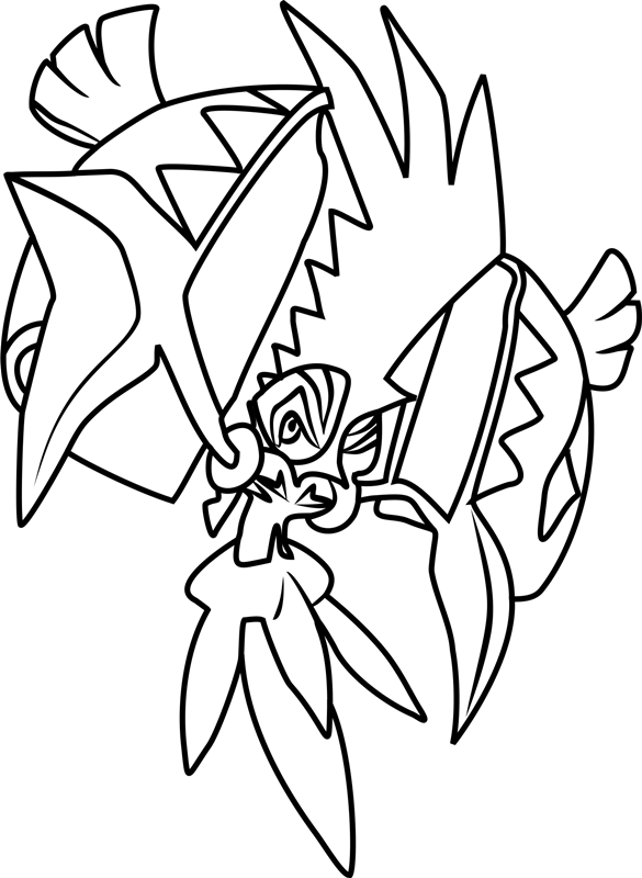 Dibujos de Dibujar Pokémon Tapu Koko para colorear