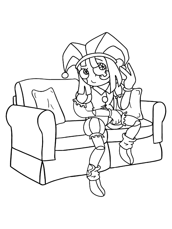 Dibujos de Dibujar Pomni 10 para colorear