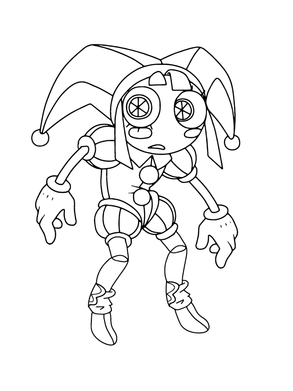 Dibujos de Dibujar Pomni 2 para colorear