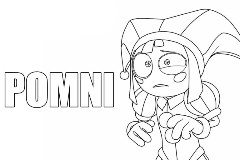 Pomni para colorear