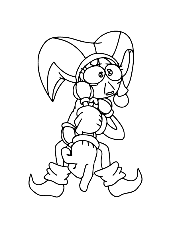 Dibujos de Dibujar Pomni Imprimir para colorear