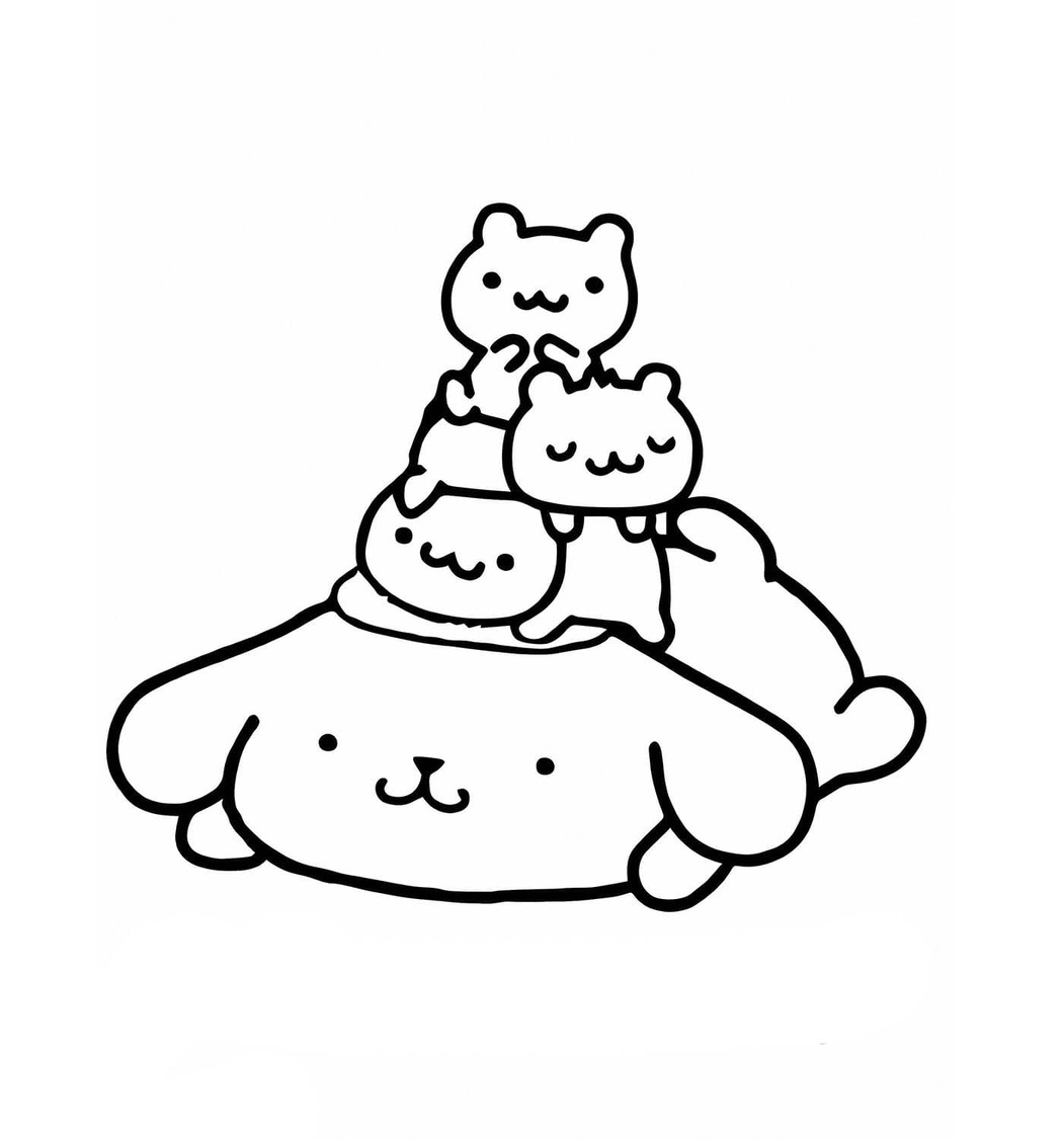 Dibujos de Dibujar Pompompurin 11 para colorear