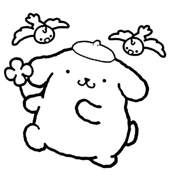 Dibujos de Dibujar Pompompurin divertido para colorear