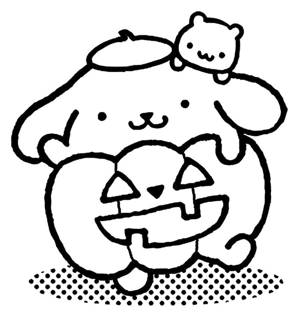 Pompompurin para colorear