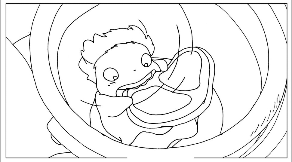 Dibujos de Dibujar Ponyo 2 para colorear