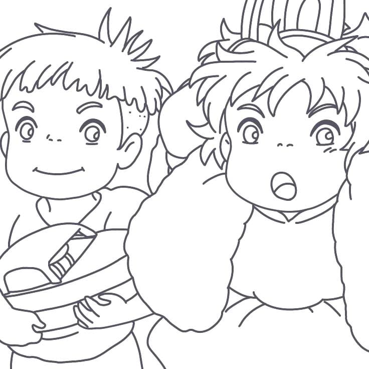 Dibujos de Dibujar Ponyo 3 para colorear