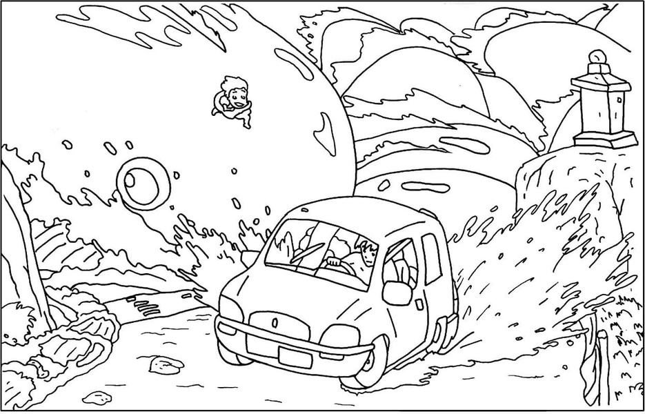 Dibujos de Dibujar Ponyo 4 para colorear