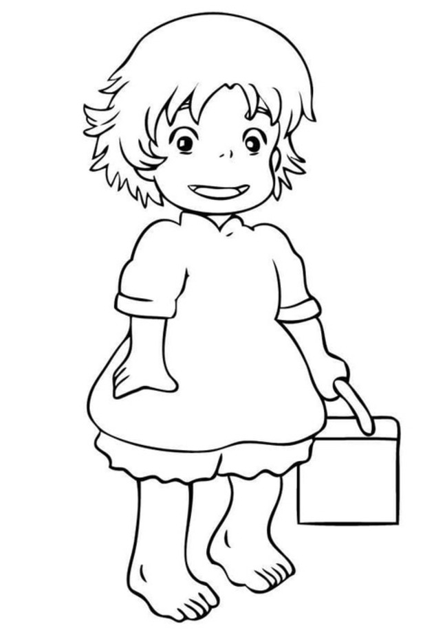 Dibujos de Dibujar Ponyo 5 para colorear