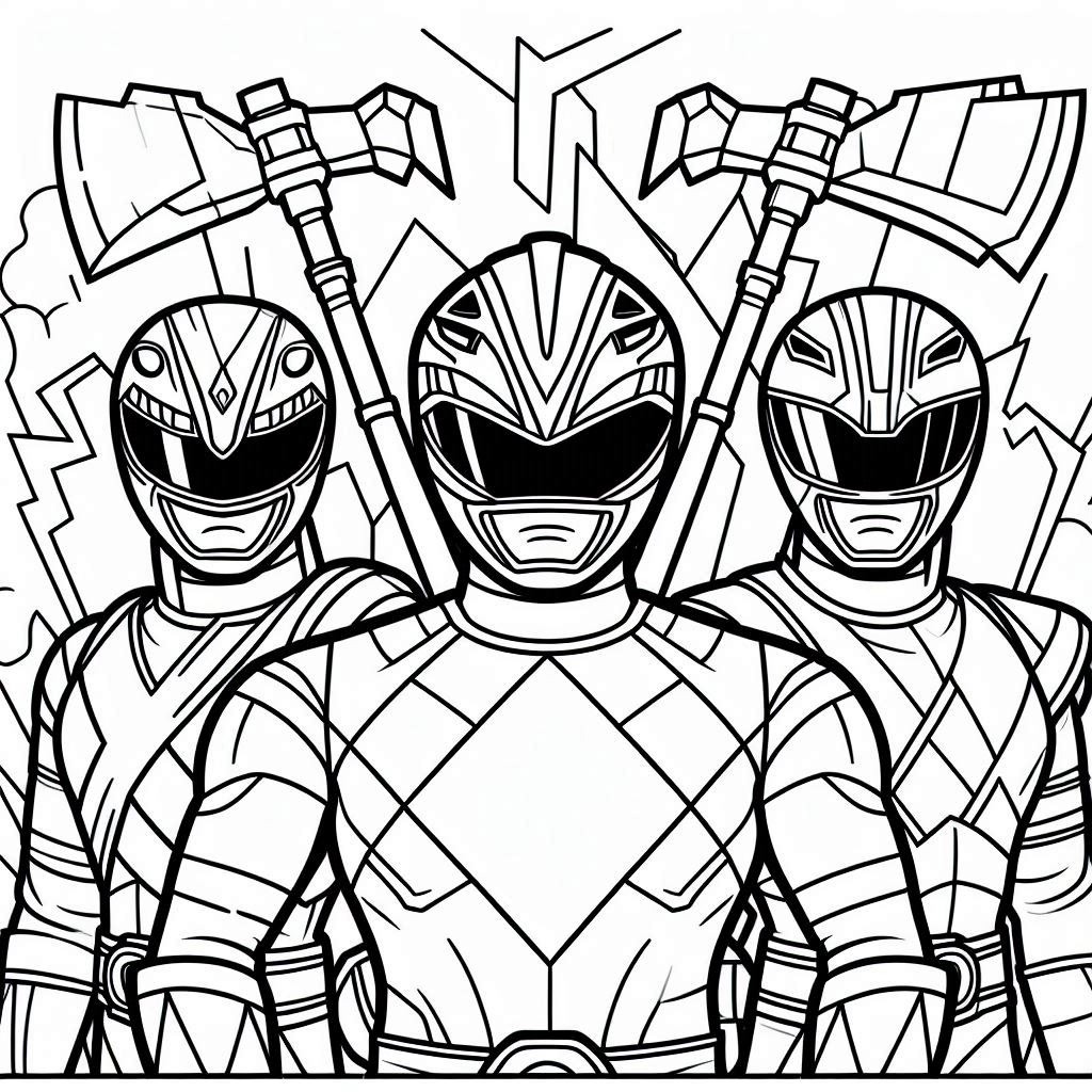 Dibujos de Dibujar Power Rangers gratis para colorear