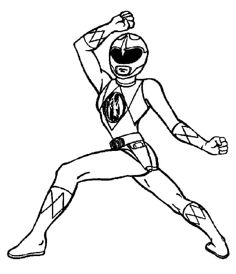 Dibujar Power Rangers Mighty Morphin para colorir