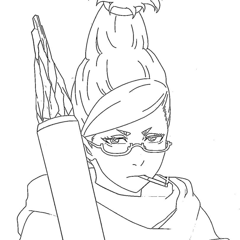 Dibujos de Dibujar Seiko Ayase de Dandadan para colorear