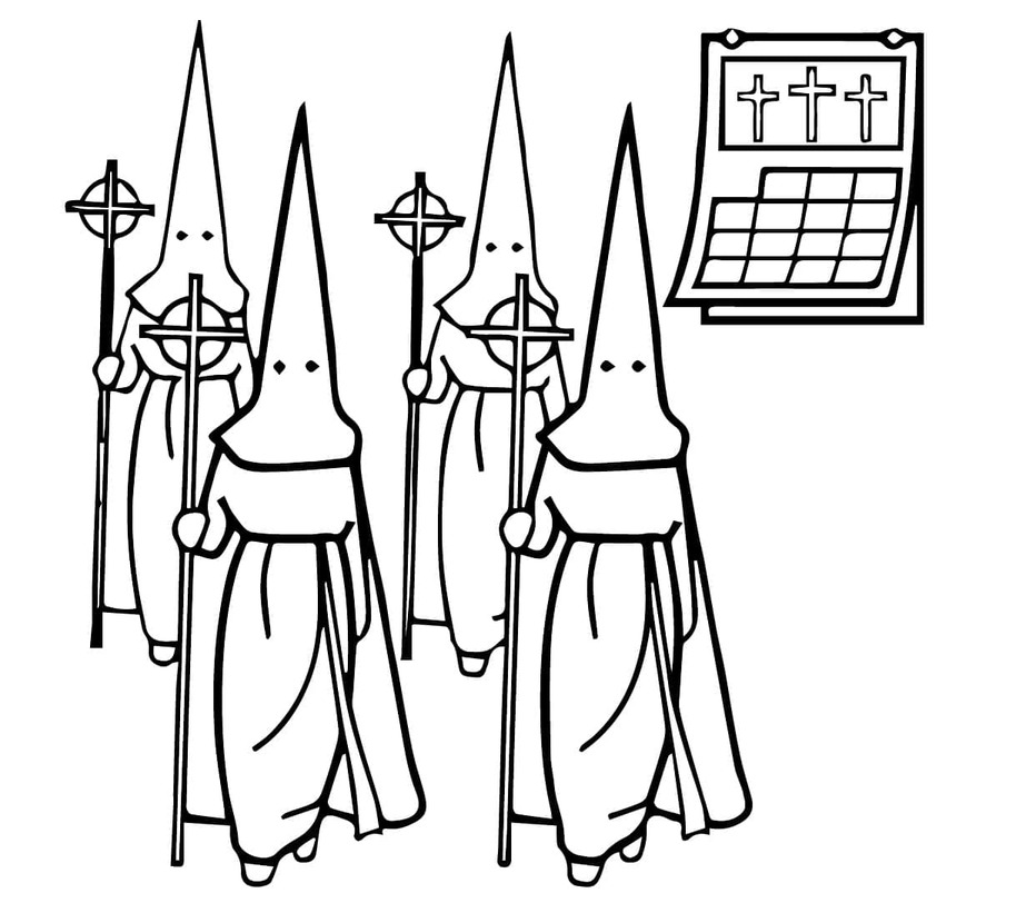 Semana Santa para colorear