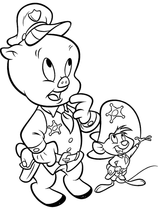 Dibujos de Dibujar Speedy Gonzales 1 para colorear