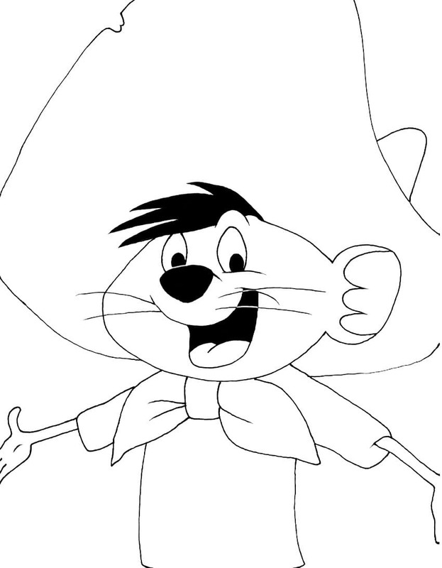 Dibujos de Dibujar Speedy Gonzales 3 para colorear