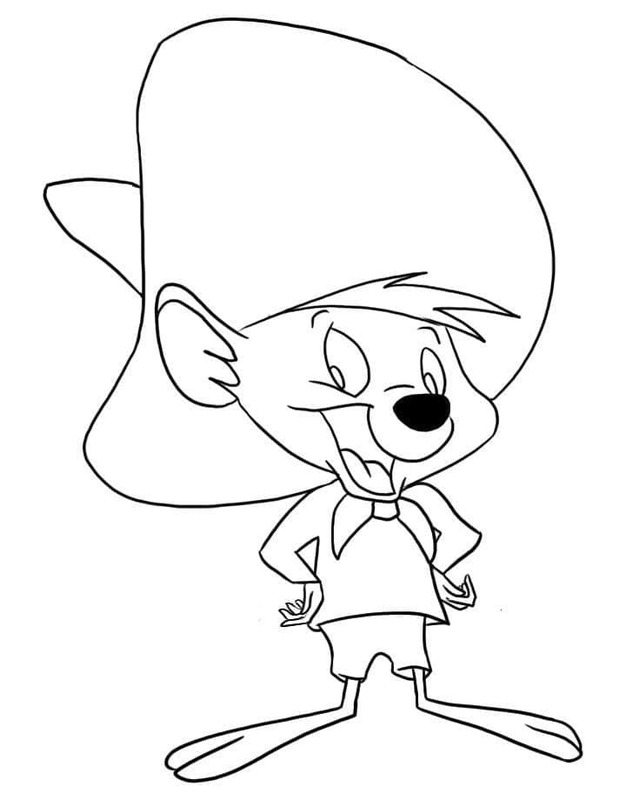Dibujos de Dibujar Speedy Gonzales 4 para colorear