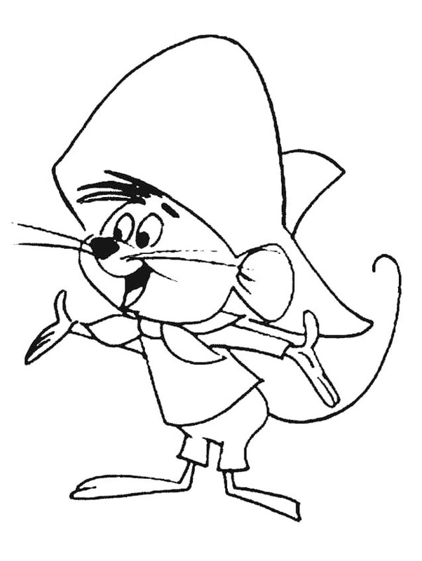 Dibujos de Dibujar Speedy Gonzales 6 para colorear