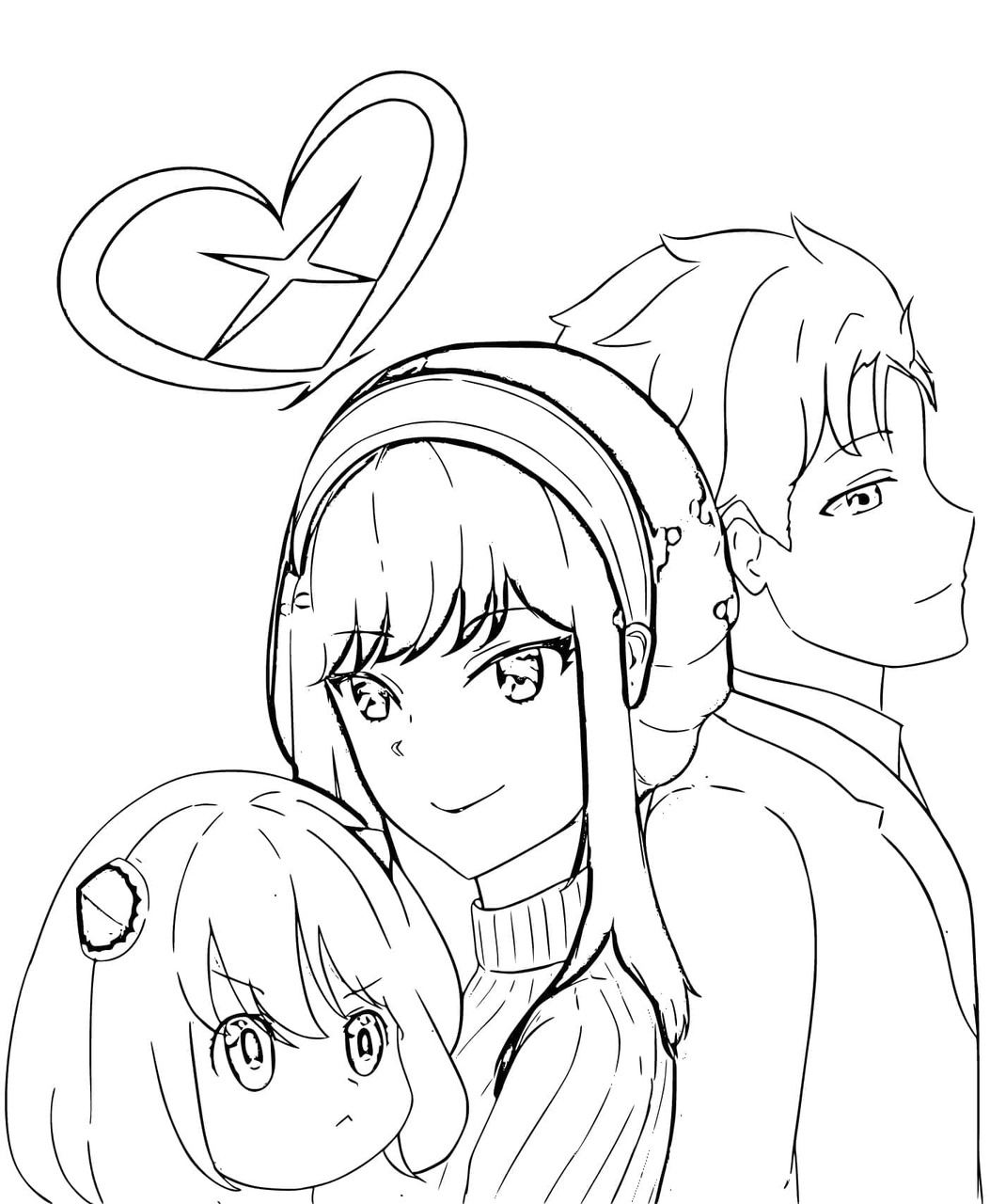 Dibujos de Dibujar Spy x Family para imprimir gratis para colorear