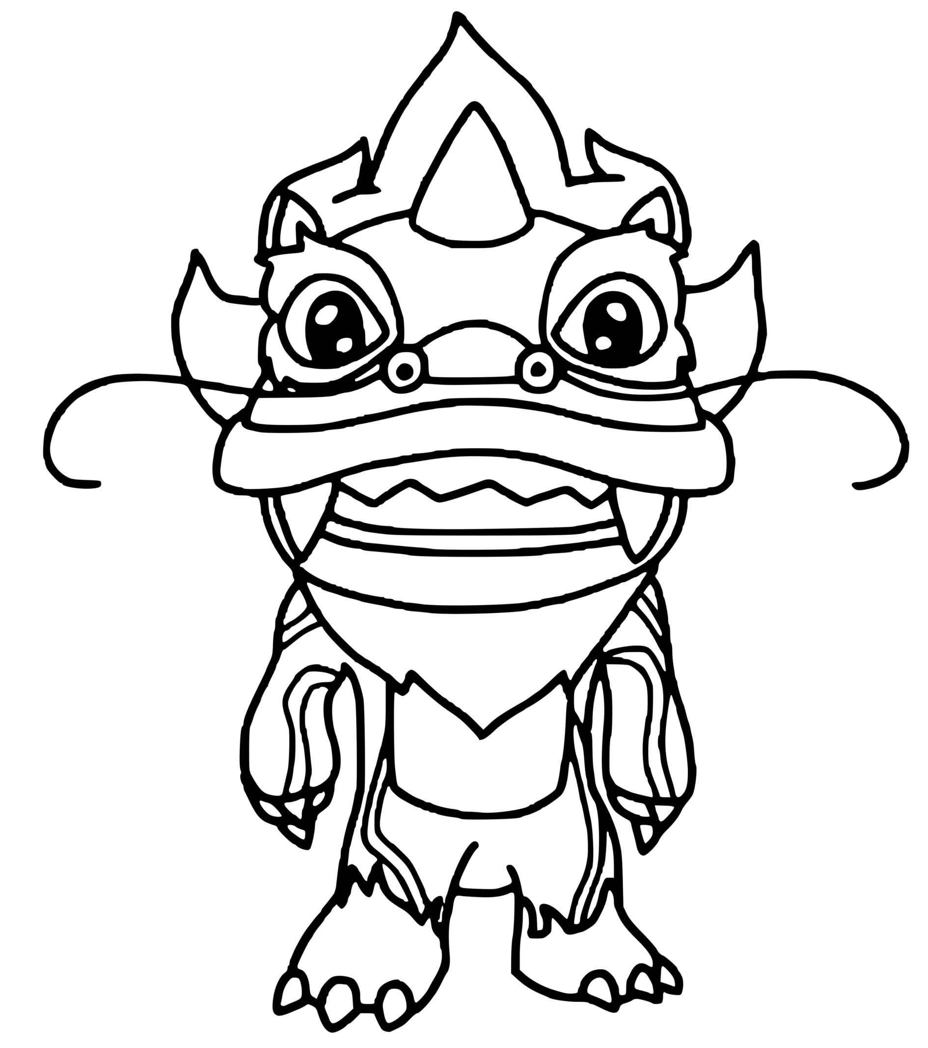 Dibujos de Dibujar Stumble Guys dragón para colorear