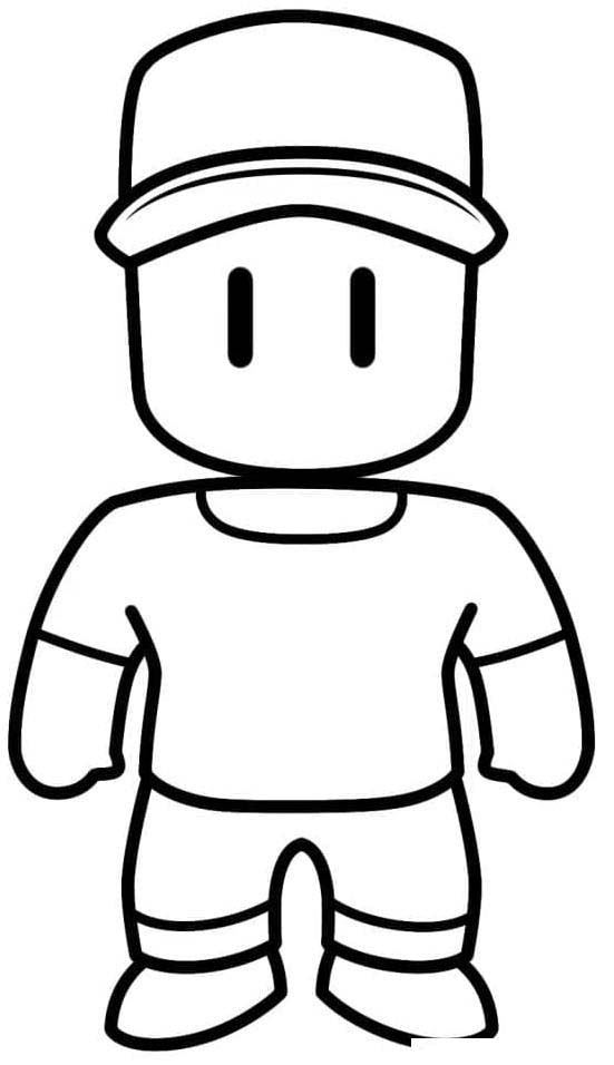 Dibujos de Dibujar Stumble Guys En niños para colorear