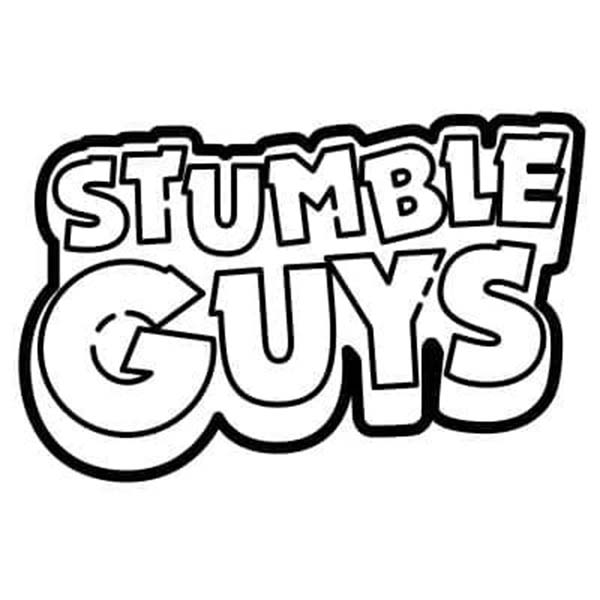 Dibujos de Dibujar Stumble Guys logo para colorear