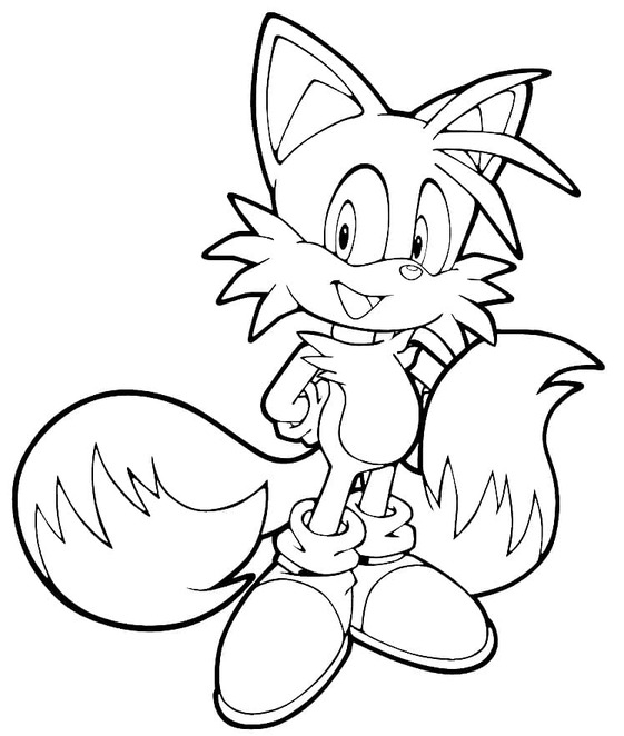 Tails para colorear