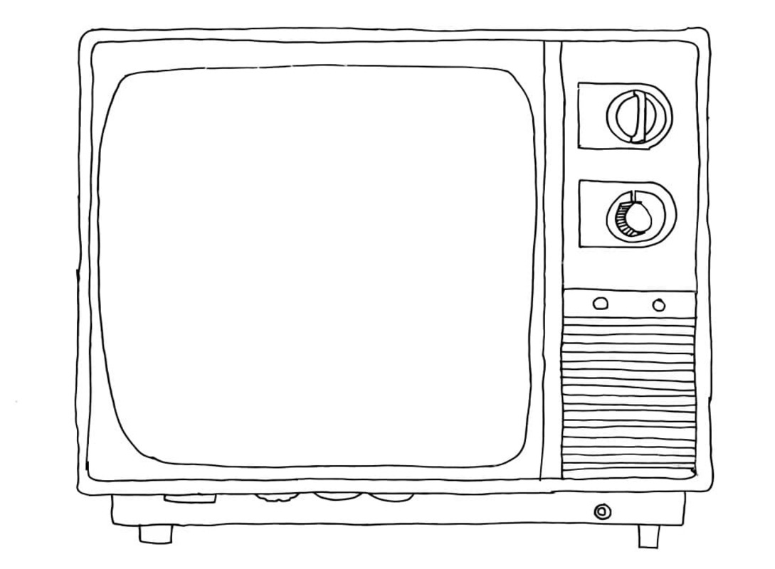Dibujos de Dibujar Televisión gratis para colorear