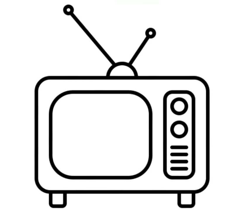 Dibujos de Dibujar Televisión imprimible en niños para colorear