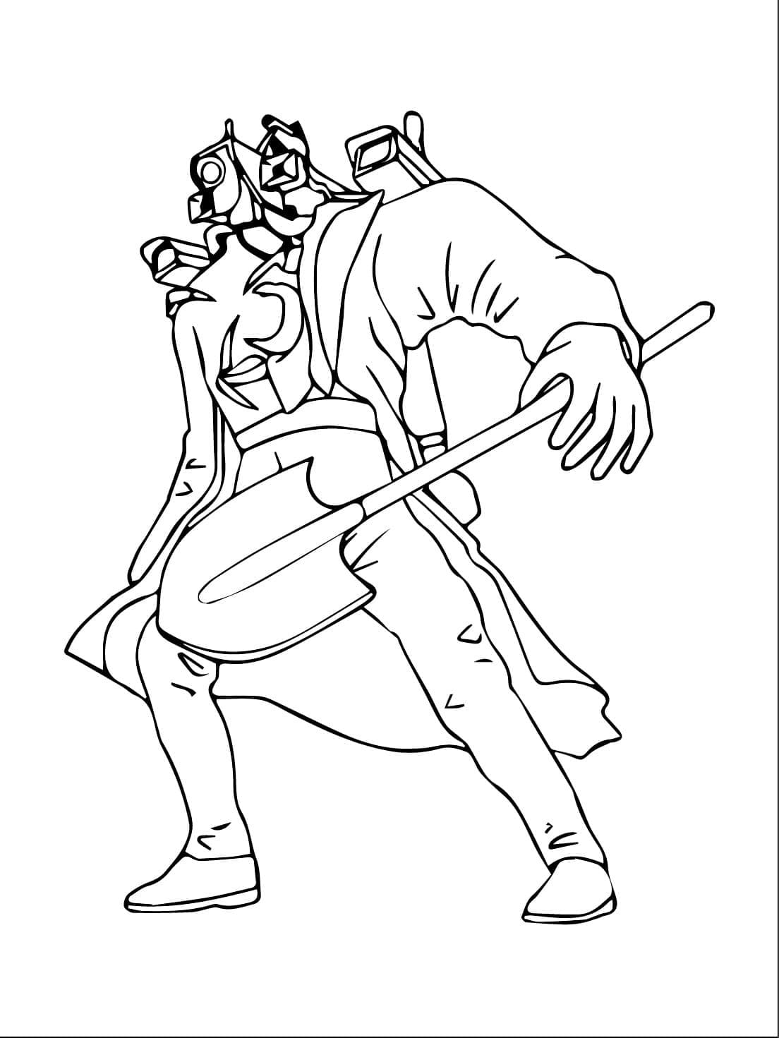 Dibujos de Dibujar Titan Cameraman 2 para colorear