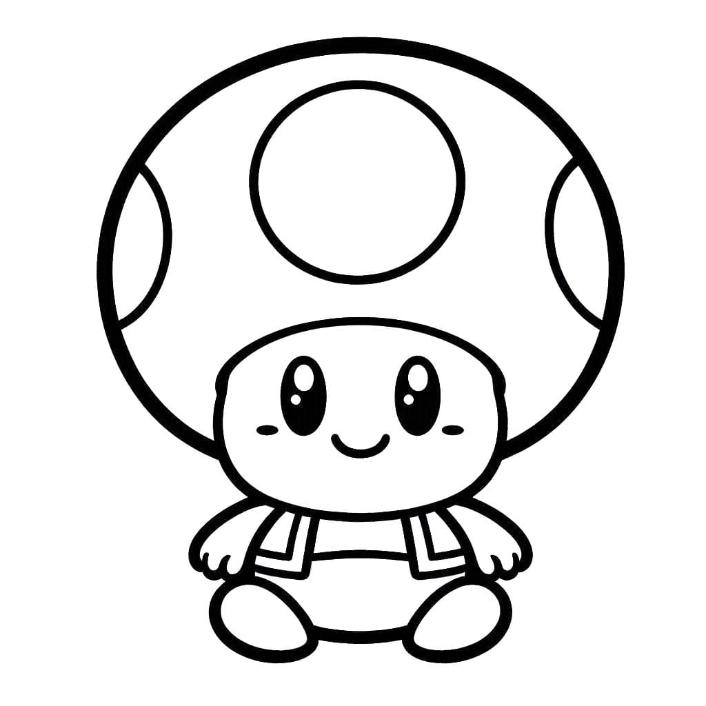 Dibujos de Dibujar Toad 1 para colorear