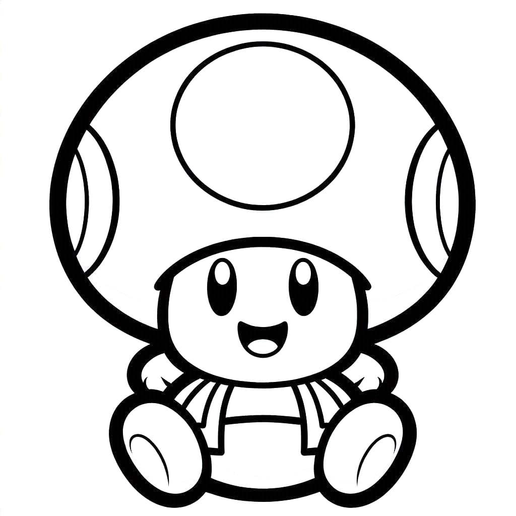 Dibujos de Dibujar Toad 3 para colorear