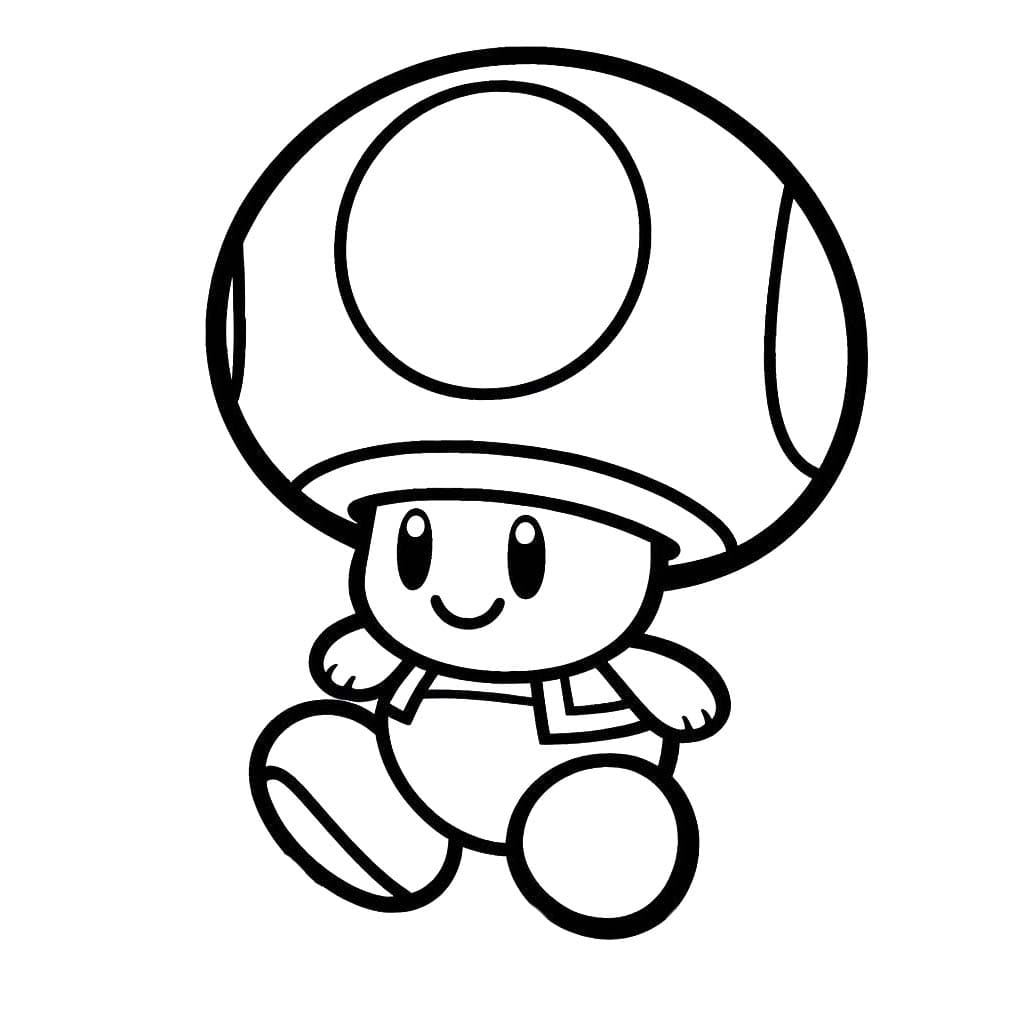 Dibujos de Dibujar Toad 4 para colorear