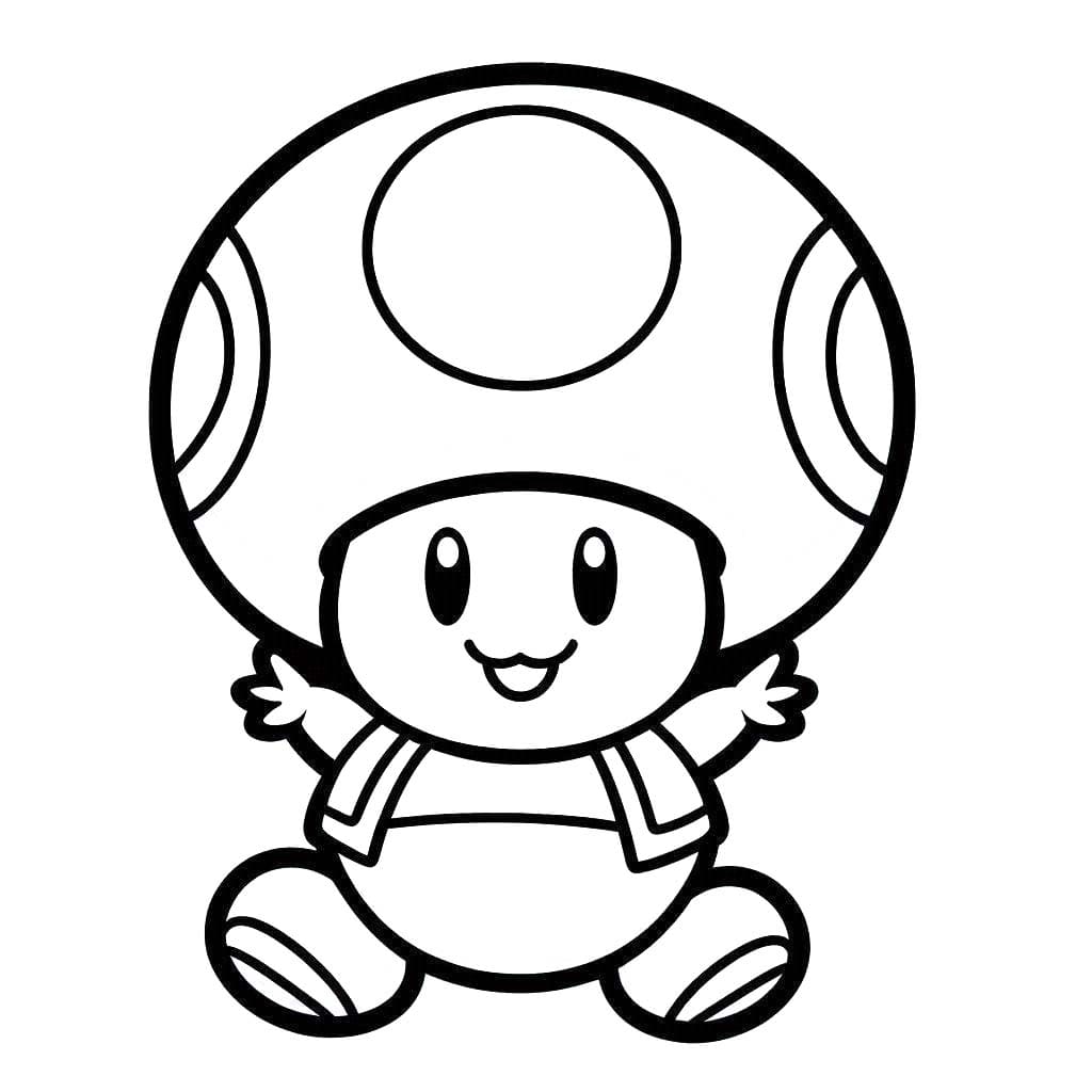 Dibujos de Dibujar Toad 5 para colorear