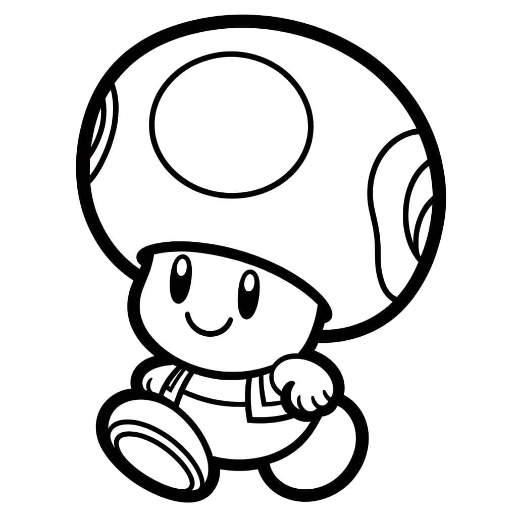 Dibujos de Dibujar Toad 6 para colorear