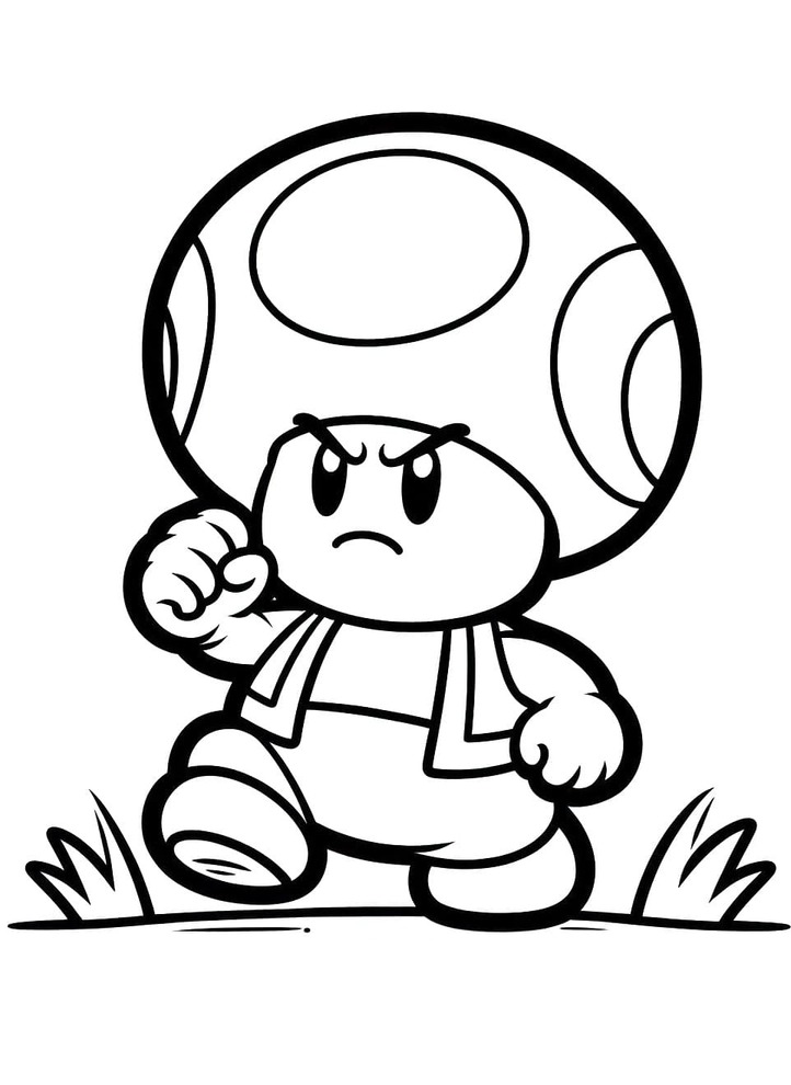 Dibujos de Dibujar Toad asombroso para colorear