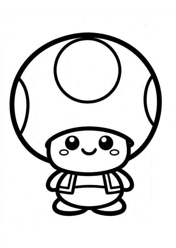 Dibujos de Dibujar Toad de Super Mario para colorear