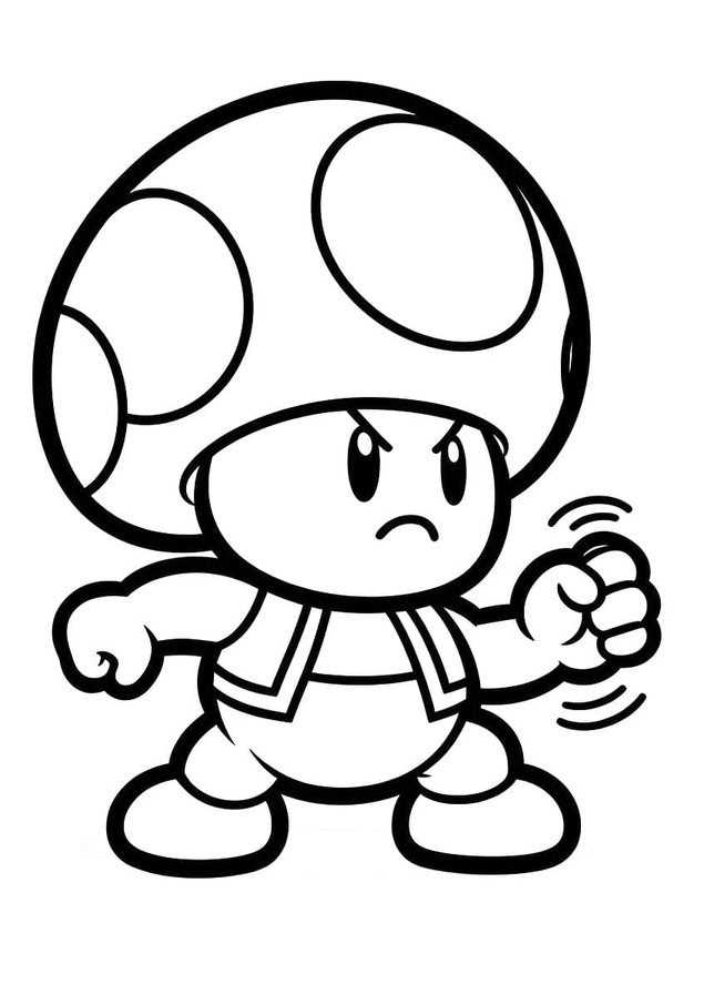Dibujos de Dibujar Toad increíble para colorear