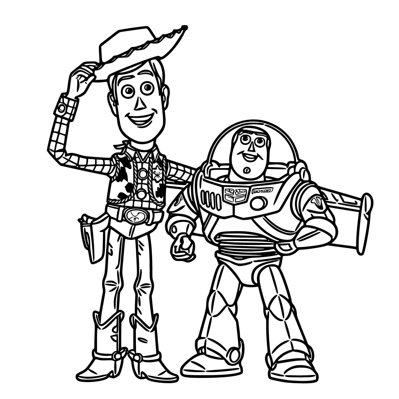 Dibujos de Dibujar Toy Story fácil para colorear