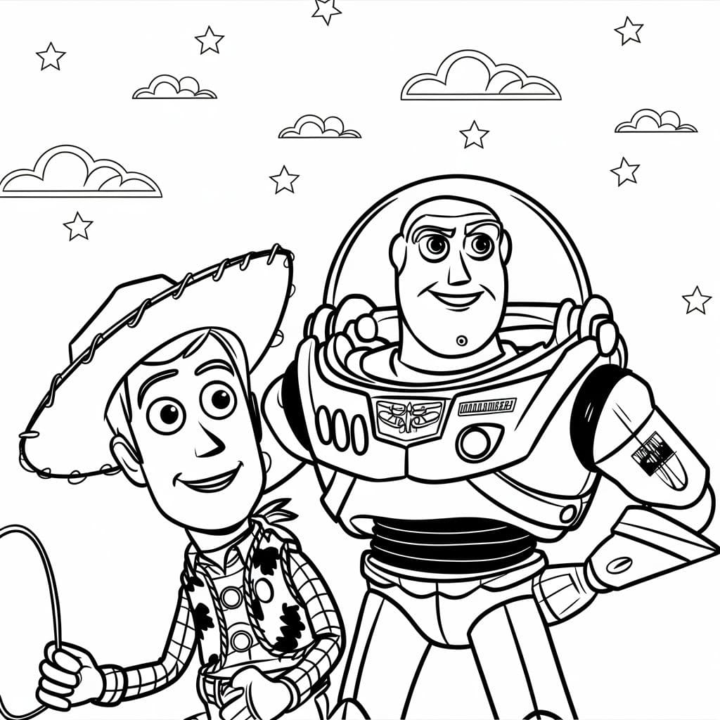 Dibujos de Dibujar Toy Story hacer niños para colorear