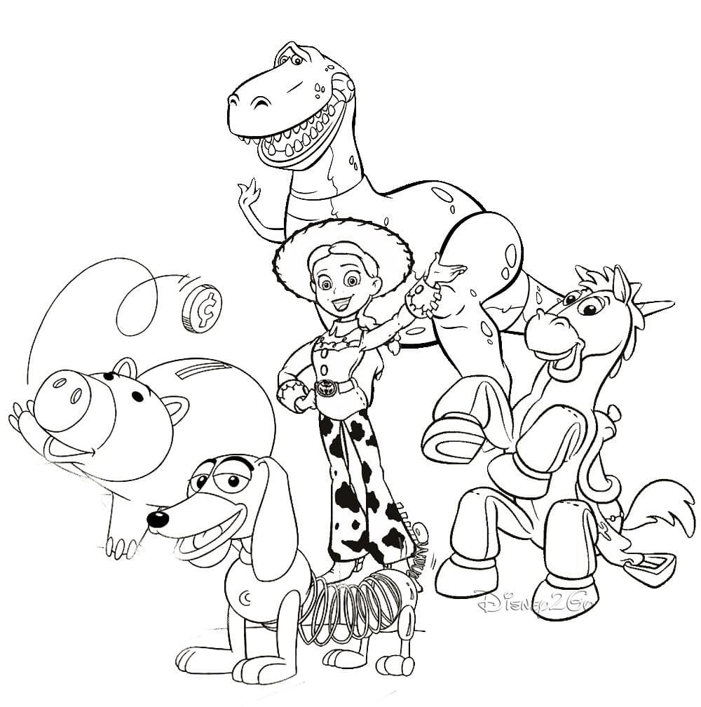 Dibujos de Dibujar Toy Story para niños para colorear