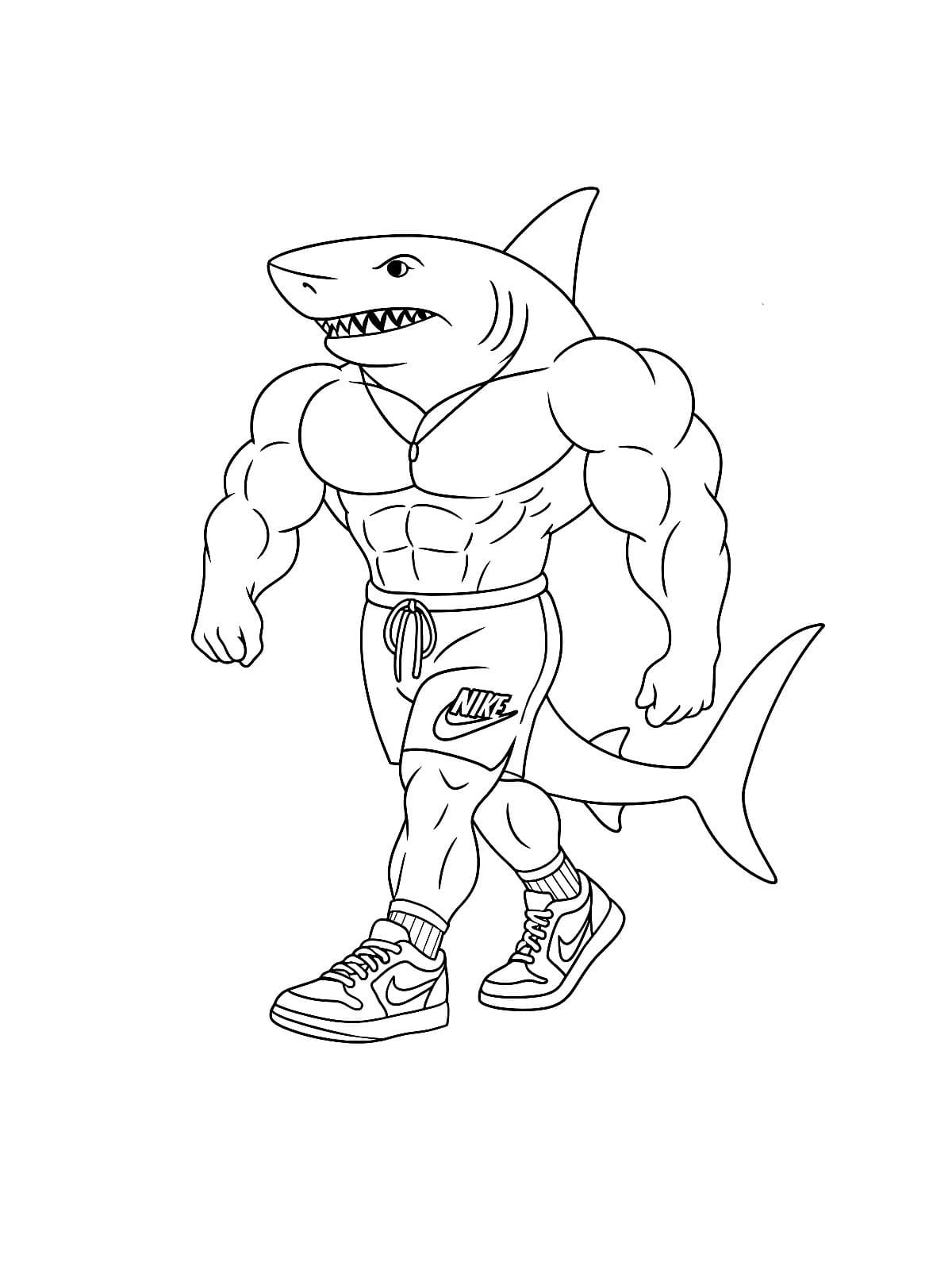 Dibujos de Dibujar Tralalero Tralala para colorear