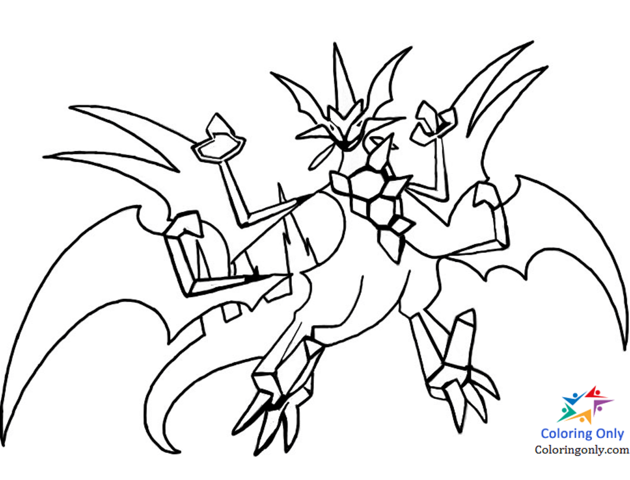 Dibujar Ultra Necrozma para colorir